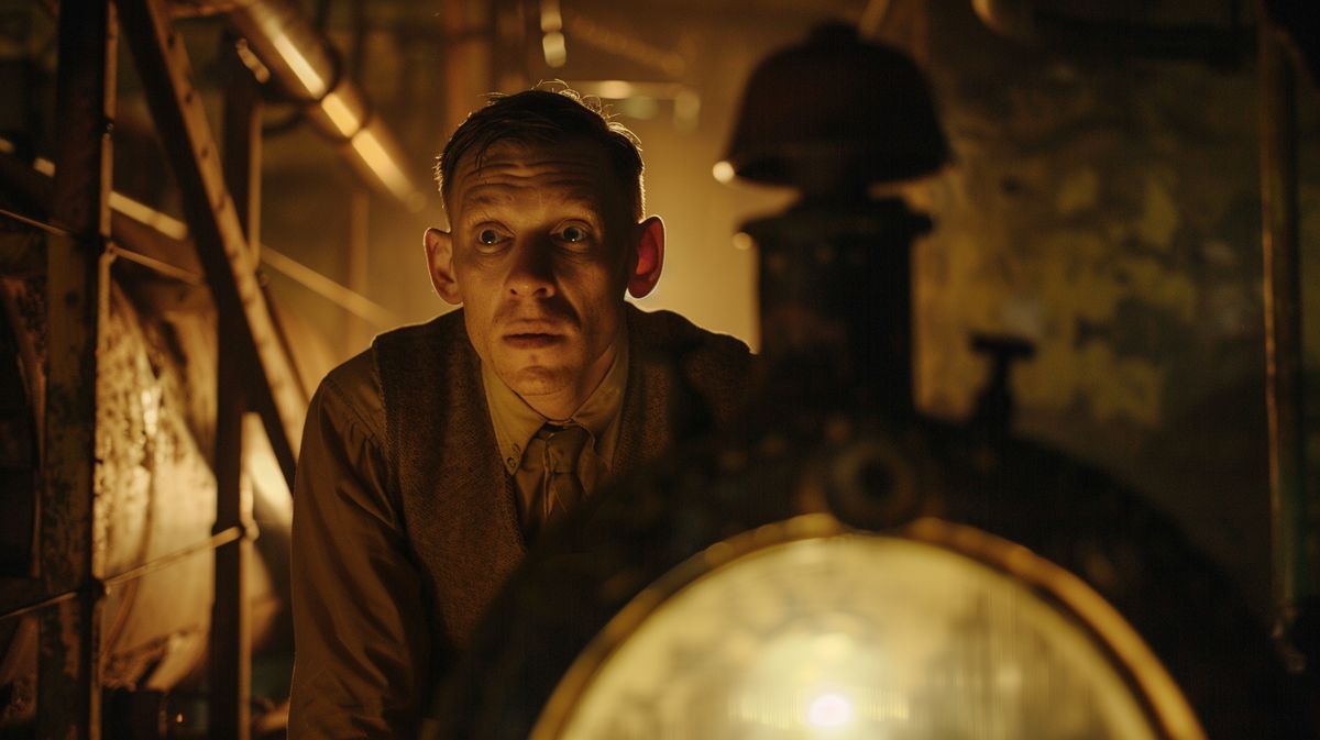 Eben Byers sitzt lächelnd mit einem Glas Radiumwasser in der Hand