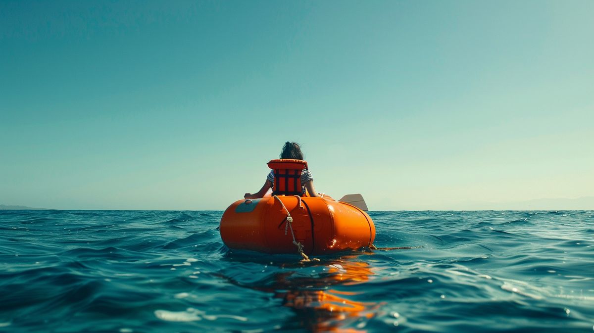 Terry Jo Duperrault überlebt allein auf einem Rettungsfloß im Meer